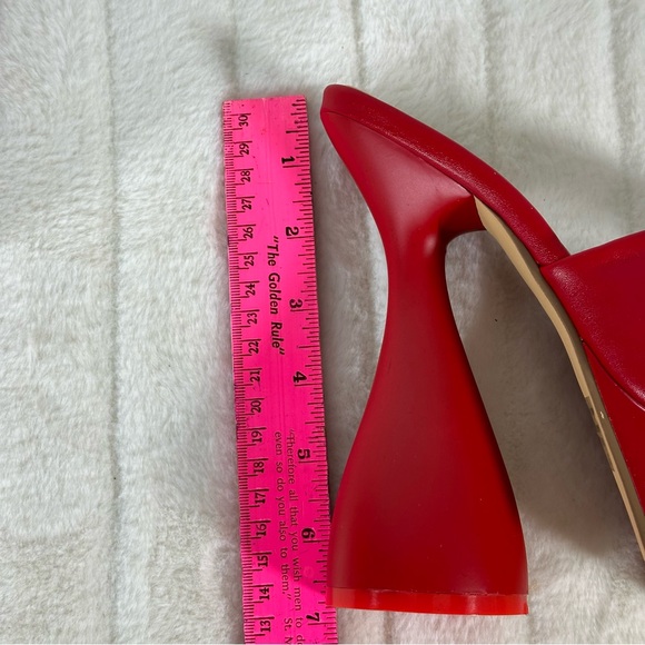 Ego 🧸 Red Funky Platform Heels Sz 5 - Picture 3 of 8